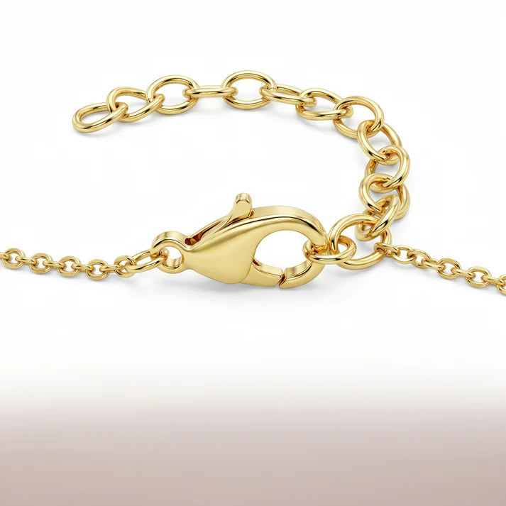 Luxury Pearl Drop Pendant Necklace for Women | Gold Chain with Triangle Crystal Pendant | Anti-Tarnish Elegant Jewellery