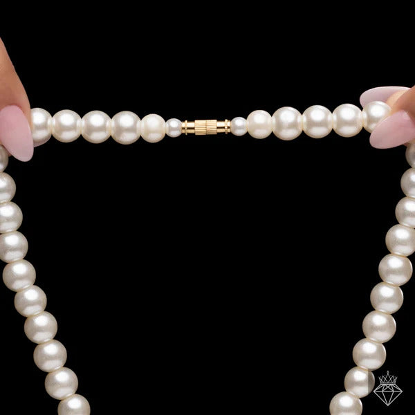 Luxury Anti-Tarnish Crystal Pearl Necklace Set with Matching Earrings | Elegant Bridal Jewellery for Women