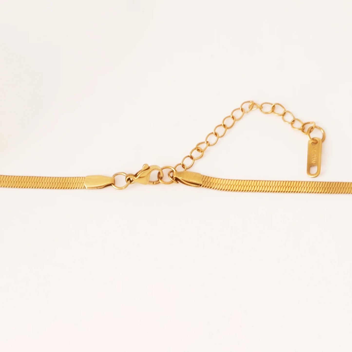 Luxury Gold Abstract Flower Pendant Necklace for Women | Anti-Tarnish Herringbone Chain | Elegant Minimalist Jewellery